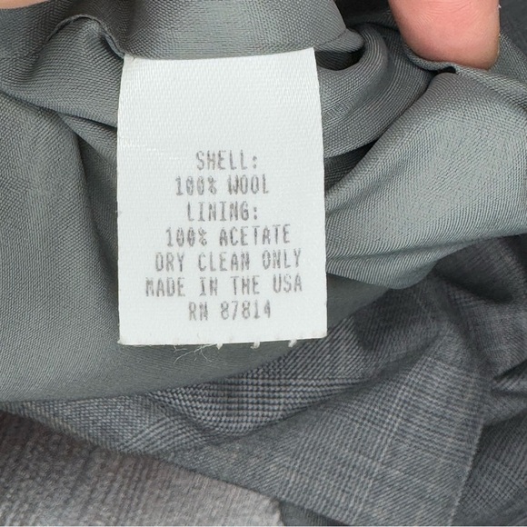 Neiman Marcus Gray Double Breasted Blazer with Notched Lapels 90s Vintage 6 EUC - Picture 11 of 16